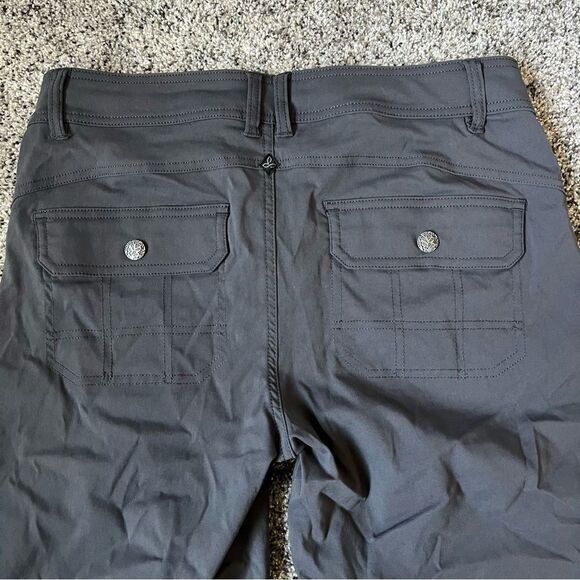 Prana Mid Rise Relaxed 11” Shorts NEW Size 8 Gray Stretchy - Picture 6 of 8